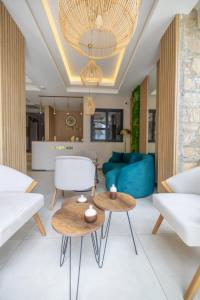 Kuchyň nebo kuchyňský kout v ubytování Asterina Hotel