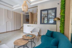 A seating area at Asterina Hotel