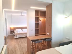 Postel nebo postele na pokoji v ubytování Hotel Mar Azul