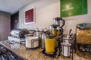Kuchyň nebo kuchyňský kout v ubytování Comfort Inn & Suites South