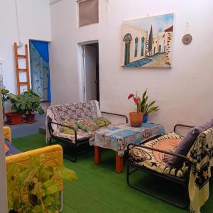 A seating area at La Casita de Arrecife