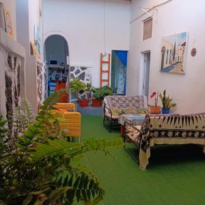 A seating area at La Casita de Arrecife