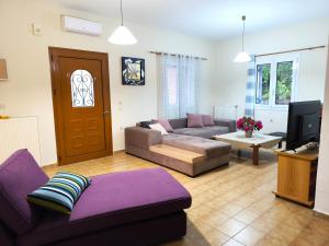 TV a/nebo společenská místnost v ubytování Corfiota Sourina