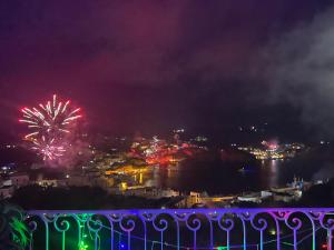 A general view of Ponza or a view of the city taken from a panziókat