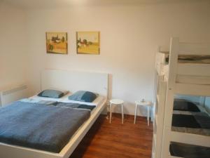 Postel nebo postele na pokoji v ubytování Apartmán ÁJA - Lipno nad Vltavou