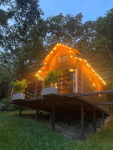 Zahrada ubytování Cabañas Wilú + 11 fotografií