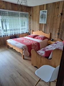 Ένα ή περισσότερα κρεβάτια σε δωμάτιο στο Appartement 6 Personnes les daims 2 chambres