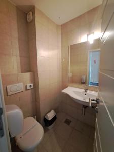 Koupelna v ubytování Hotel Marica