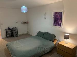 Postel nebo postele na pokoji v ubytování Pond View Spacious Apartment