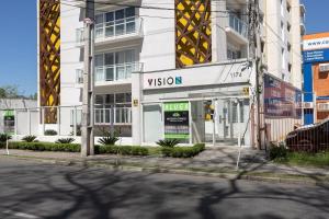 O edifício em que o apartamento se localiza