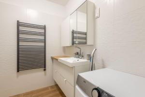 Kuchyňa alebo kuchynka v ubytovaní Haven Apartman Zamárdi By BLTN