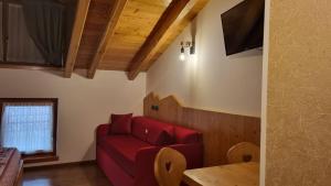 TV a/nebo společenská místnost v ubytování B&B Casa Nostra