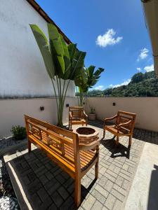 Balkoni atau teres di Casa Schmidt Centro Pedra Azul