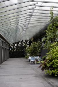 En hage utenfor Greulich Design & Boutique Hotel