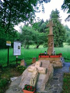 Domek w górach pod Rysianką外面的花园