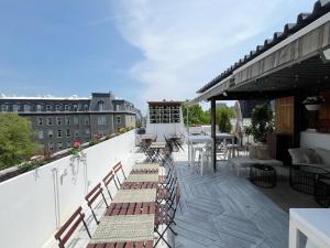Balkón nebo terasa v ubytování Auberge du Plateau