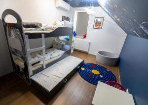 Postel nebo postele na pokoji v ubytování Park Apartman