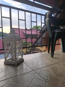 Balkón nebo terasa v ubytování Apartmány Hudec