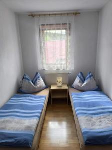 Postel nebo postele na pokoji v ubytování Apartmány Hudec
