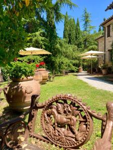 A garden outside Le Gorghe di Valmarino