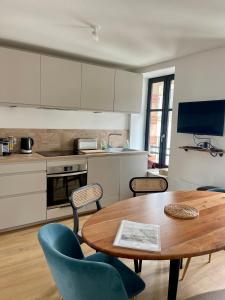Dapur atau dapur kecil di L'éclipse - T4 sur le port du Pouliguen