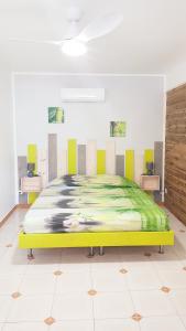 Postel nebo postele na pokoji v ubytování TI KAZ location vue mer