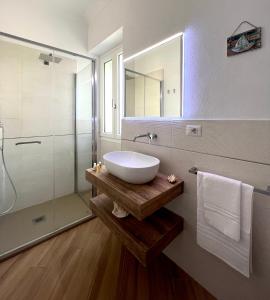 Koupelna v ubytování Casa Mecori