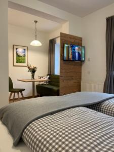 Voodi või voodid majutusasutuse Sagebruenndle Appartements toas
