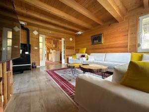 Posezení v ubytování Wooden Villa Sarajevo