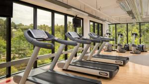 Fitness centrum a/nebo fitness zařízení v ubytování Mak Albania Hotel