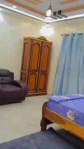 Ένα ή περισσότερα κρεβάτια σε δωμάτιο στο Appartement meublé