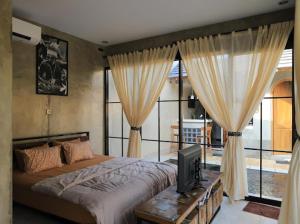 Katil atau katil-katil dalam bilik di Pragma House 2 rooms with privat pool +32 gambar