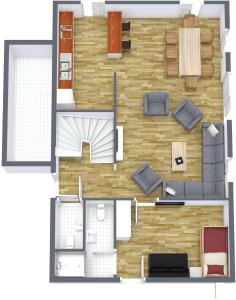 Plan piętra w obiekcie Chalet Noriker