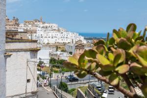 Blick auf eine Stadt mit weißen Gebäuden in der Unterkunft Borgo&Mare in Ostuni
