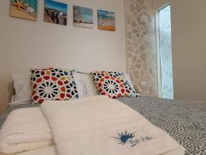 Кровать или кровати в номере BlueSun Apartments