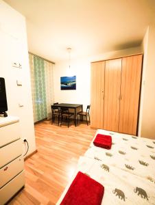 Un televizor și/sau centru de divertisment la Youth Hostel Service Vienna