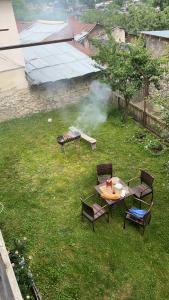 O grădină în afara GUEST HOUSE ,, MEMORY''