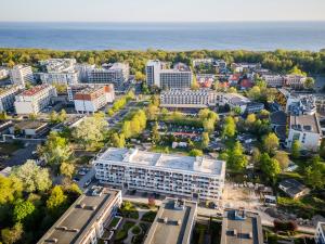 Výhľad na mesto Kołobrzeg alebo výhľad na mesto priamo z apartmánu