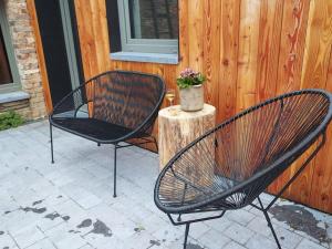 Patio nebo venkovní prostory v ubytování Le Courtil Gîte rural