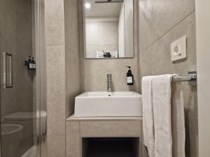 Koupelna v ubytování B&B Residenza Cavour