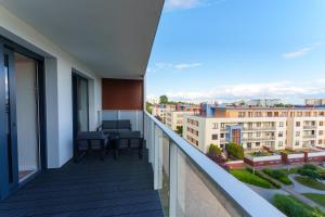 Balkón alebo terasa v ubytovaní Oaza Spa z prywatną Sauną by Perłowa Przystań Rent