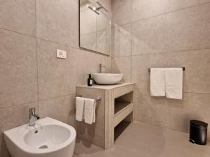 Koupelna v ubytování B&B Residenza Cavour