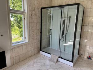 Koupelna v ubytování Södra Lund B&B