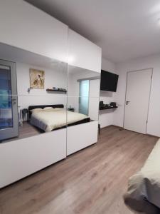 Katil atau katil-katil dalam bilik di Appartment Waldblick