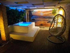 A seating area at Spa Villa34 Family resort Renew, Relax, Revitalise