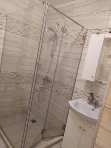 Koupelna v ubytování GREAT Apartament