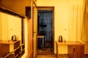 a view of a balcony from a room with a window at hotel di poesia deluxe in Istanbul