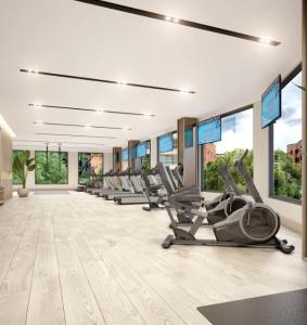 Fitness centrum a/nebo fitness zařízení v ubytování New Coliving Ecuador Luxury Residences