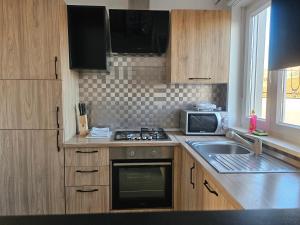 Kuchyňa alebo kuchynka v ubytovaní Apartman Dominic + 7 fotografií