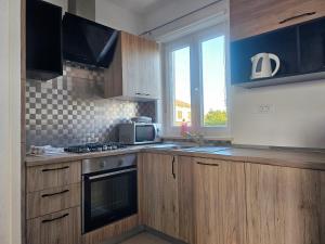 Kuchyň nebo kuchyňský kout v ubytování Apartman Dominic